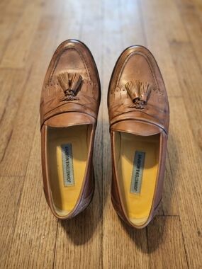 Johnston & Murphy Brown Leather Tassel Loafers 9M